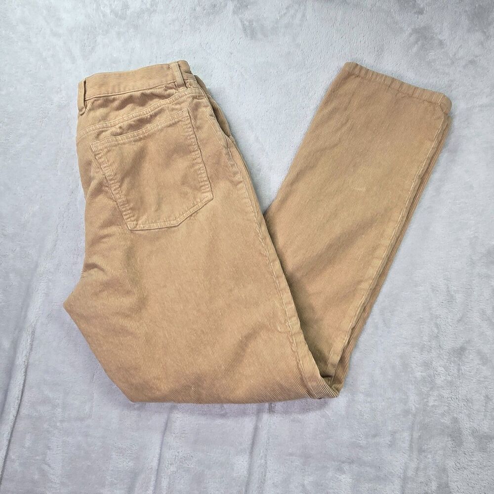 Taylor Stitch Corduroy Pants Men's 32 Democratic Tan Slacks Jeans Button Fly